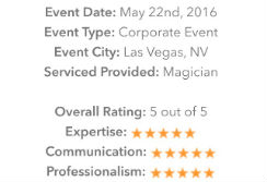 Las Vegas Magician Reviews