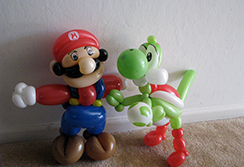 Mario Balloon Sculpture